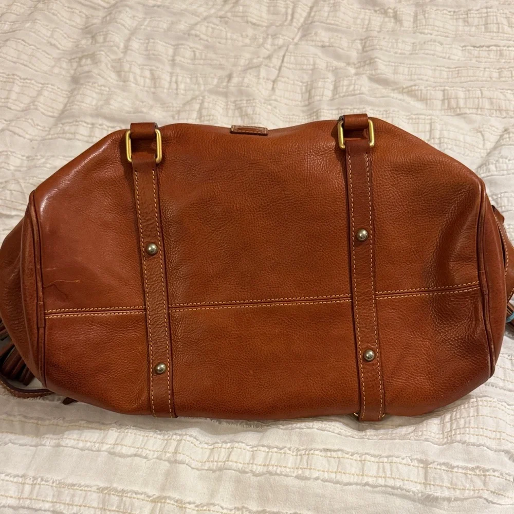 Dooney and Bourke Brown Leather Handbag - Picture 2 of 8